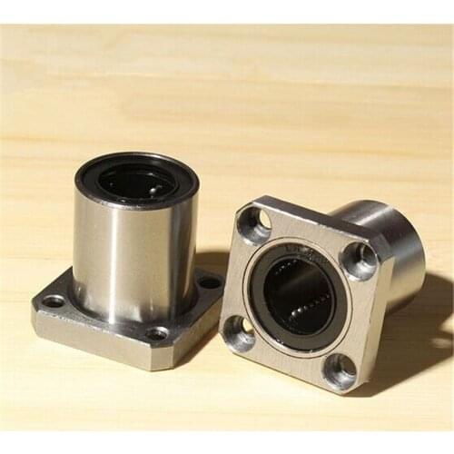 Free Shipping 10pcs LMK16UU 16mm Square Flang Type Linear Bearing 16x28x37mm