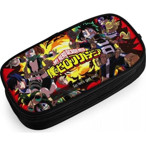 My Hero Academy Cosplay Pencil Case School Supplies Pen bag Student kids birthday Pen Bag Boy/Girl My Hero Academy Pencil Pouch
