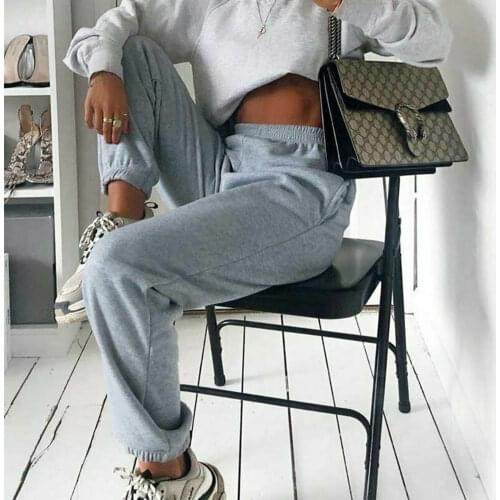 Harajuku Joggers Wide Leg SweatPants Women Trousers Plus Size High Waist Pants Streetwear Korean Casual Pant Femme Fall