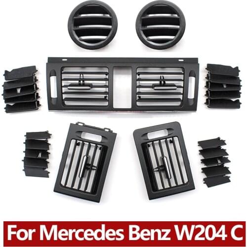 Upgraded Front Air Conditioning AC Vent Grille Outlet Set For Mercedes Benz W204 C Class 180 200 220 230 260 300 350 2007-2011