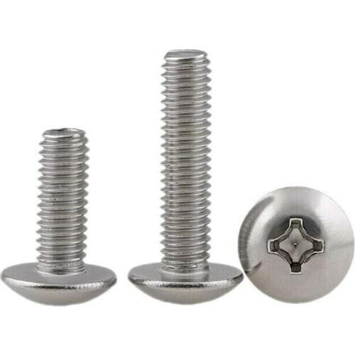 M4 M5 M6 201 stainless steel cross flat head screws / machine screws