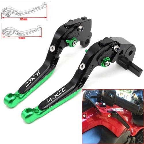 Motorcycle CNC Adjustable Foldable brake Clutch Levers For KYMCO K-XCT KXCT 125 300 400 with Logo(K-XCT)