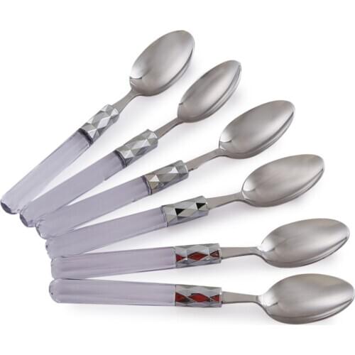 6'Lı Platinum Spoon Set