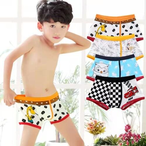 Summer 2017 Boys Underwear Children Teenager Underwears High Quality Cotton Shorts Panties For Boys Boxer 90-175cm 3Pcs/lot