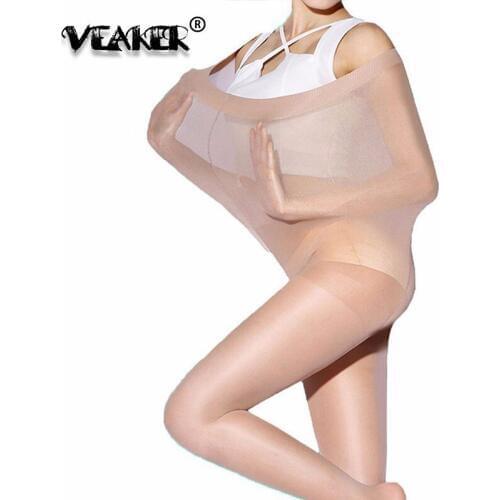 New Plus Size Sexy Pantyhose Tights Women High Elastic Magical Tight Skinny Silk Stocking Black Skin Color Female Elastic Tights