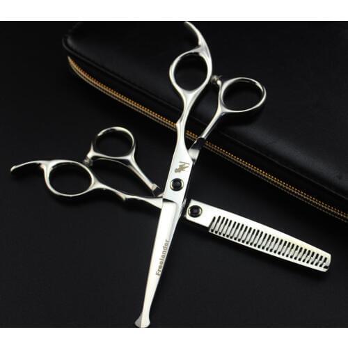 6.0 inch Comprehensive Baby shears Hairdressing safe Cutting Scissors Japanese 440C Round head Barber Scissors Hair safety shear