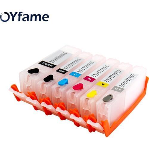 OYfame PGI270 Cartridge 6PCS PGI-270 CLI-271 refillable ink cartridges For canon MG7720 TS8020 TS9020 TS6020 with ARC chip