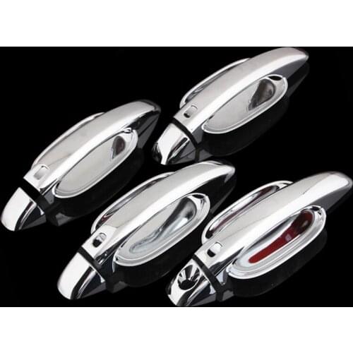Car Side Door Handle & Door Bowl Cover Trim For A/udi B8 2008-2015 Car Styling ABS Chrome 2009 2010 2011 2012 2013 2014
