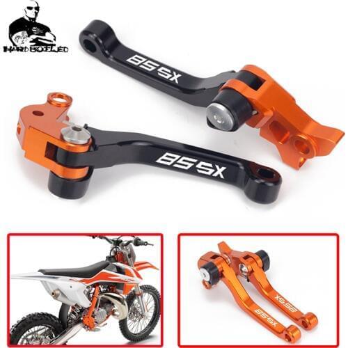Motorcycle Clutch Brake Levers CNC Adjustable For KTM 85SX 2013-2020 2019 2018 2017 2016 2017 2015 Brake Clutch Lever 85 SX LOGO