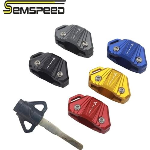 SEMSPEED 1PCS MT-15 LOGO Motorcycle Replacement Keys Uncut Blade Blank Key For Yamaha MT15 mt 15 2018 2019 2020 Accessories