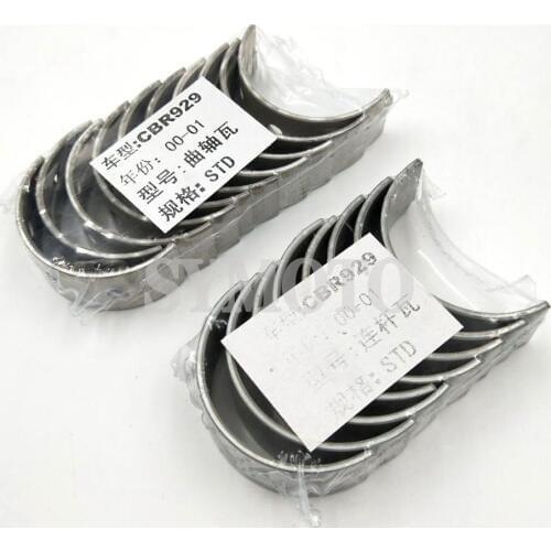 Motorcycle 1 sets STD connecting rod bearing Connecting rod tile & crankshaft tile / Shell For Honda CBR929 2000-2001 CBR 929