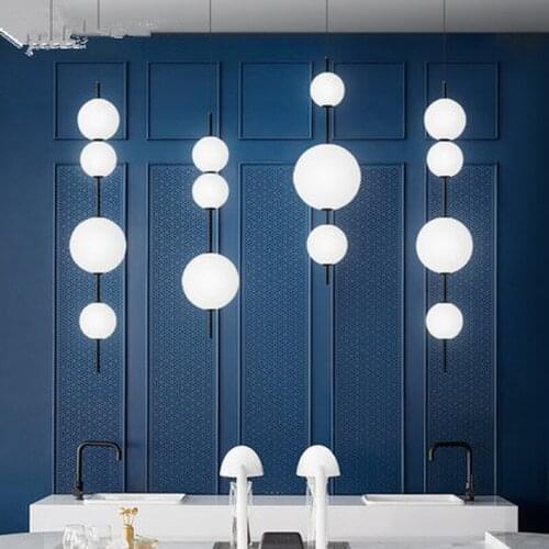 Modern LED Pendant Lamps Hanging Lamps Restaurant Gourd Pendant Lights Cafe Bar Bedroom Kitchen Dining Room Glass Deco Fixtures