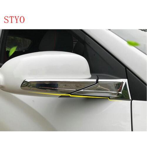 STYO Car ABS Rear Review Mirror Cover Trim For Hyundai1 Kona Encino 2018 2019