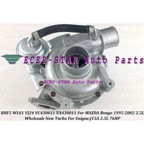 Free Ship RHF5 WL01 VJ24 VC430011 VA430011 VB430011 Turbo Turbine Turbocharger For MAZDA Bongo 1995-2002 J15A 2.5L 76HP
