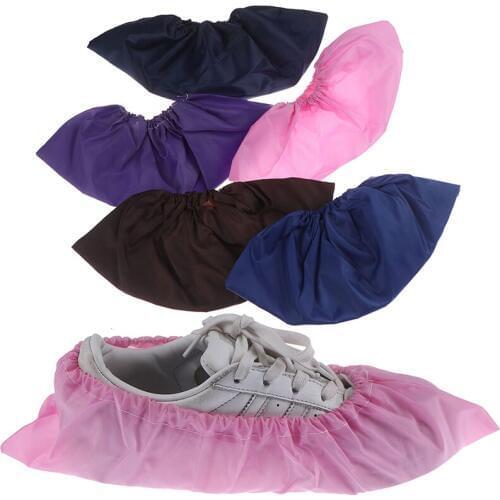 1Pair Reusable Shoe Covers Non-woven Shoe Cover Household Thick Washable Shoes Covers Non-slip Guests Family Tools