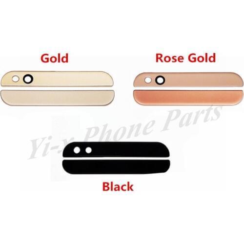 1pcs Rear Back Battery Cover glass lens Top Cover Bottom Cover Bar Glass Repair Parts For Xiaomi MI 5C Black/Gold/Rose Gold
