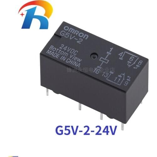 100% New origina G5V-2-24VDC Omron relay 8PIN G5V-2 24V DC