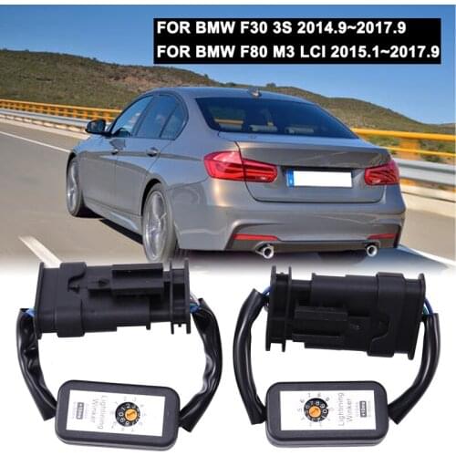 2Pcs DynamicTurn Signal Indicator LED Taillight Add-On Module Cable Wire For-BMW F30 3S F80 M3 LCI Tail Light