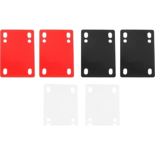 2Pack Longboard Skateboard Riser Pads Hardware Set Shock Pad for Mens Womens Outdoor Skateboarding Accessories