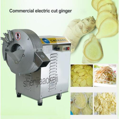 220V 1100W Commercial Fruit Vegetable Cutting Machine SY-503 Electric Cut Ginger Machine Stainless Steel Ginger Crusher 1PC