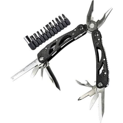 24 in 1 Combination Long Nose Pliers Folding Knife Stainless Steel Outdoor Camping Bottle Opener Hand Tools With Screwdriver Bit