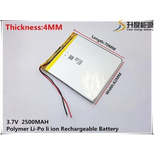 3.7V,2500mAH,[406270] PLIB ( polymer lithium ion battery ) Li-ion battery for tablet pc,GPS,mp3,mp4,cell phone,speaker
