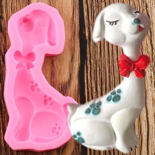 3D Dog Fondant Molds Soap Resin Clay silicone Mould Cake Decorating Tools DIY Cupcake Baking Candy Chocolate Gumpaste Moulds