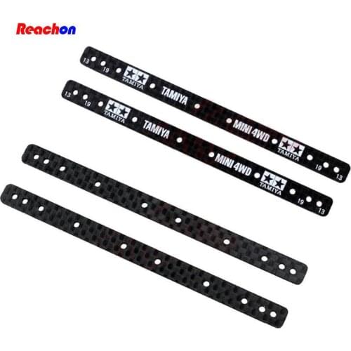 Free Shipping 4PCS HG Carbon Fiber Lengthen Reinforcing Plate 1.5mm Length 100mm 15497 For DIY Tamiya Mini 4WD RC Car Model
