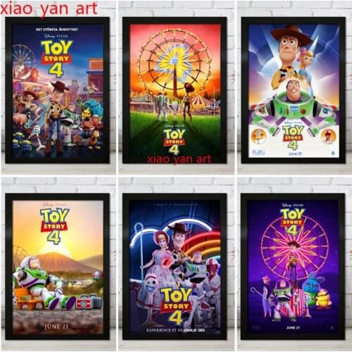 5D DIY Toy Story 4 Full Diamond Embroidery Diamond Painting Diamond Inlaid Diamond Mosaic Cross Stitch Kits Room Decoration