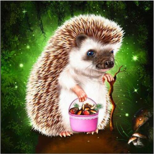 Diamond Painting Full Square New Arrival Animal Diamond Embroidery Cross-stitch Mushroom hedgehog Home Decoration Accessories