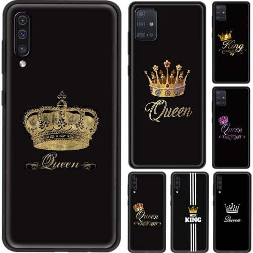 Mobilephone Shell For Samsung A50 A70 A60 A50s A90 A80 A40 A30s A20s A10s A20 Case Cool King Queen Soft Guscio