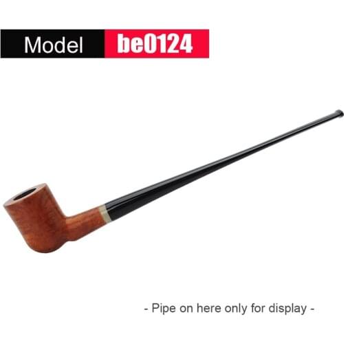 MUXIANG Black Acrylic Mouthpiece Tobacco Pipe Stem Replacement Taper Shape Long Straight Mouthpiece Fits for 9mm Filters be0124