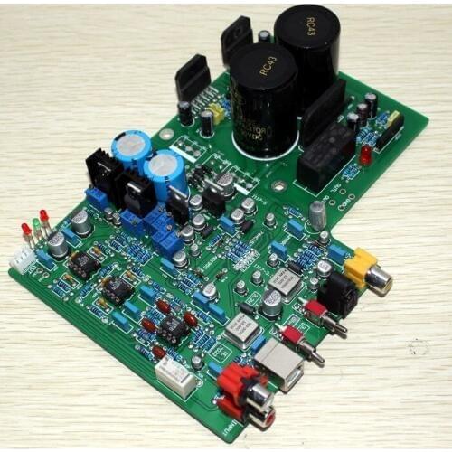 DAC 1955 decoder + LM3886 amplifier board ( fiber coaxial USB decoding )