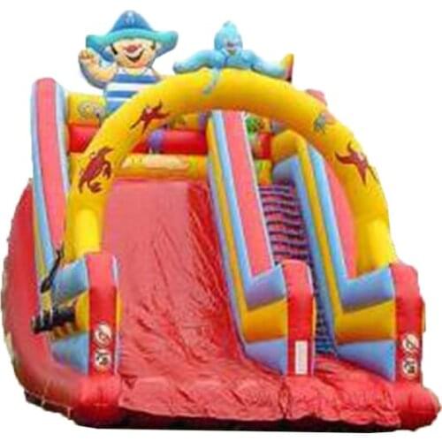 Customized children slides amusement park playground inflatable castle Slide