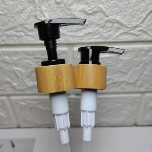 Eco Friendly SkinCare Black White Bamboo Perfume Lids 18/20/24mm Cosmetic Containers Wooden Lotion Caps Plastic Glass Bottles