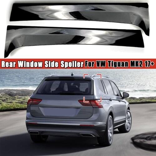 Glossy Black Rear Window Side Spoiler Wing For VW Tiguan MK1 2007 2008 2009 2010-2016/ for MK2 2017+ Auto Accessories Pair