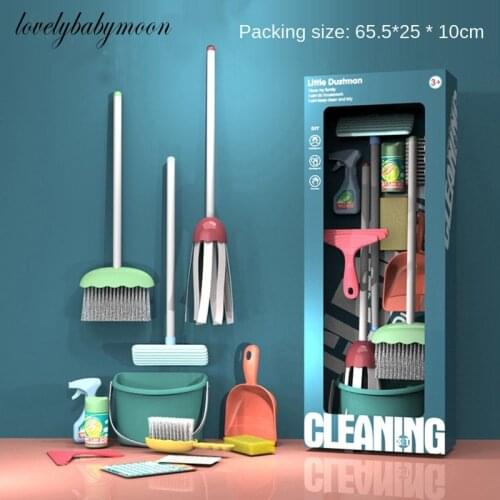 Play House Toy Childrens Educational Simulation Boy and Girl Training Cleaning Tool Set Top Stuff Things for Cleaning for Kids