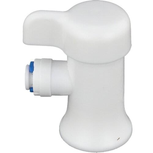 Ceramic spool pressure barrel ball valve 6.35mm OD Hose 1/4" Female Thread Fast Connecting Pure Water Machine Accessories