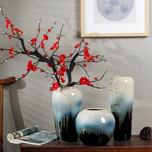 Ceramic Vase Succulents Bud Flower Pot Livingroom Dorm Desk Planter Decor