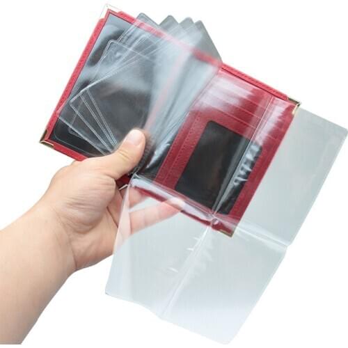 Leather Business Card Holder Retro PU Driver License Bag Cover Russian Auto Car Driving Documents Card Wallet Credit Card Holder