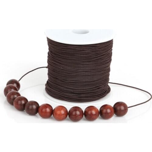 100m/roll 0.8mm round Elastic Stretch Nylon Beading Rubber Cord Rope String Thread jewelry finding for DIY Bracelet Craft Making