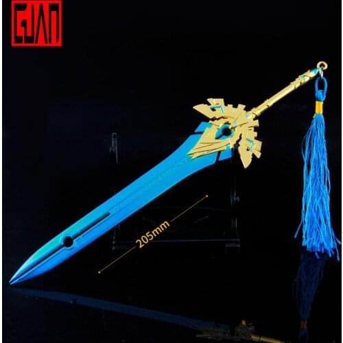 Alloy Sword Weapon Model Ornaments Birthday Gift Yuan God Game Peripheral Props Reze Pride In The All-metal Ornaments