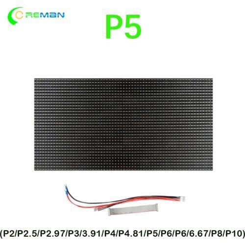 Led panel module p5 160mmx 320mm 32x64 dot matrix module led / SMD2121 rgb rental die casting cabinet led module p5