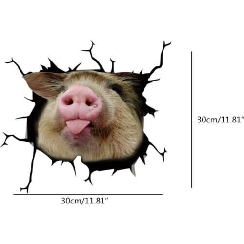 Cute Animal Pattern Stickers Personalized Design Car Door Window Exterior Body Wall Floor Decorative Stickers