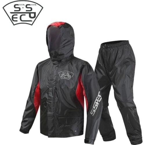 Waterproof rain jacket for motorcycle, waterproof for Motocross, rain pants for ventilated sports, motorcycle rain suits with LE