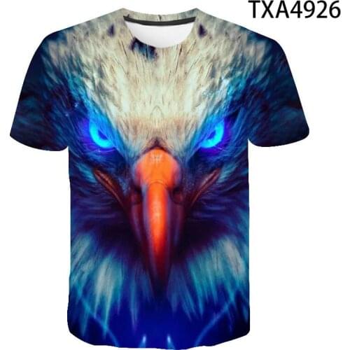 2020 New Summer Eagle Animal Series 3D T Shirt Cool Men Women Children Casual Fashion Streetwear Boy Girl Kids Printed Tops Tee