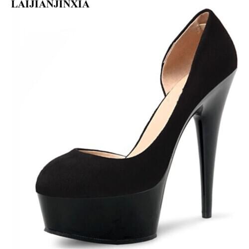 New Women Shoes High Heels Stiletto 15CM Heels Sexy Shoes Woman Patent Leather Pointed Toe Dance Shoes