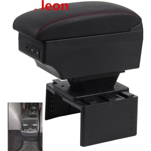 For seat leon armrest box For seat leon central Store content box