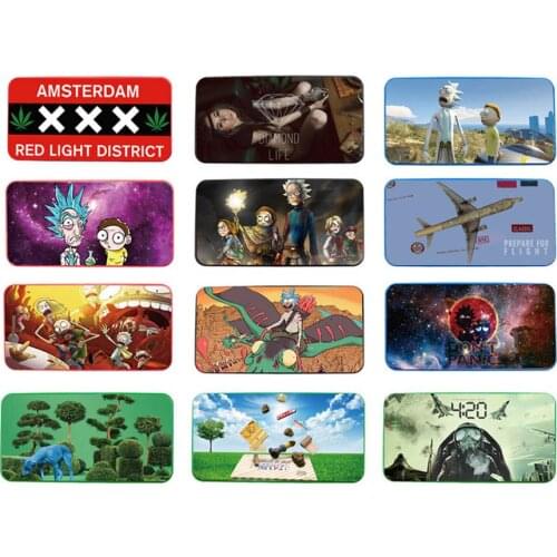 Cigarette tray Innovative pattern design of the new double-layer cigarette paper material placement box smoking accessories tray