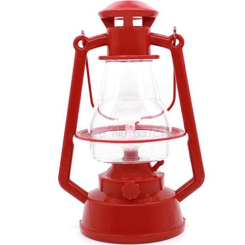 Retro portable kerosene lamp, wind lamp, outdoor camping decoration props, LED electronic lantern creative ornaments